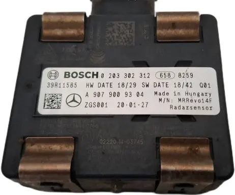 Mercedes-Benz Sprinter W907 W910 Distronic sensor radar 0203302312 39R11585 A9079009304