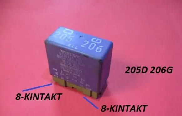 Volvo 850 Central locking relay 9128834 0515002821