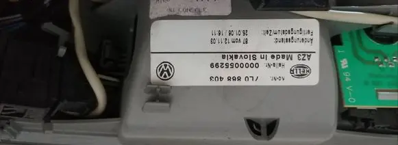 Volkswagen Touareg I Front seat light 7L0868403 0000055299