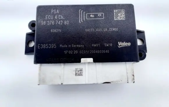 Peugeot 208 Parking PDC control unit/module 9837674280