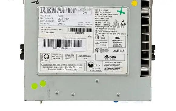 Renault Megane IV Radio/CD/DVD/GPS head unit 281153785R