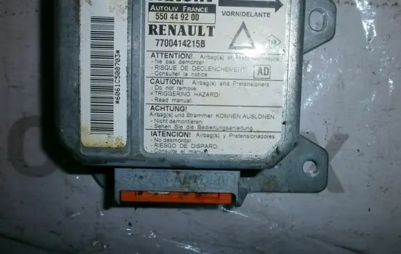 Renault Laguna I Airbag control unit/module 7700414215B 550449200