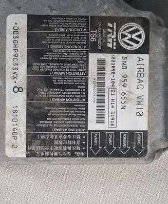 Volkswagen PASSAT CC Airbag control unit/module 5N0959655N 221098104 1810140P