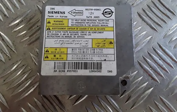 SsangYong Kyron Airbag control unit/module 8625009061 5WY64065