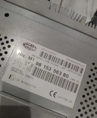 Peugeot 208 I GPS navigation control unit/module 