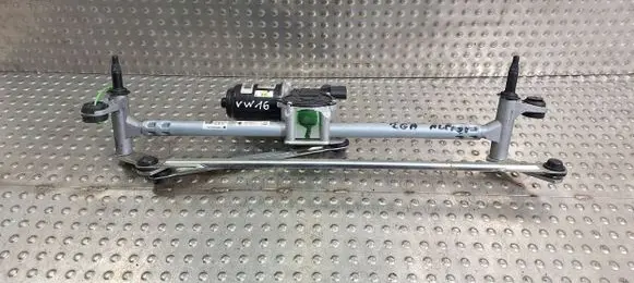 Front wiper linkage and motor