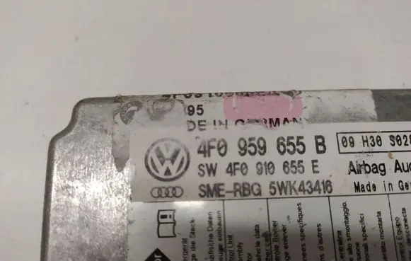Audi A6 S6 C6 4F Airbag control unit/module 4F0959655B 5WK43416