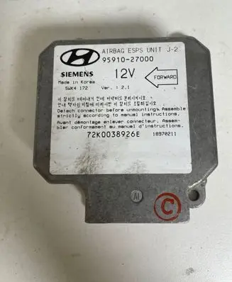 Hyundai Coupe Airbag control unit/module 9591027000 18970211 72K0038926E