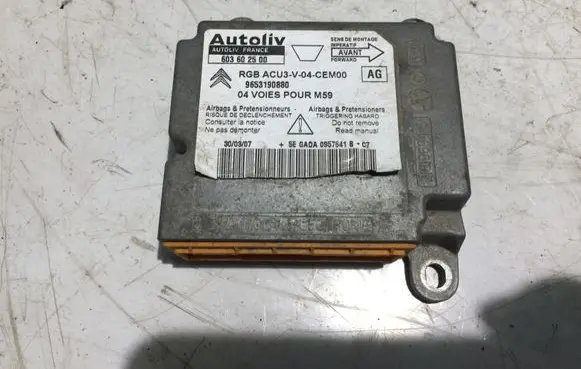 Peugeot Partner Airbag control unit/module 603602500 9653190880