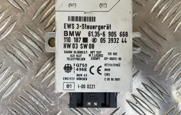 BMW 5 E39 Immobilizer control unit/module 61356905668 05393244 110187