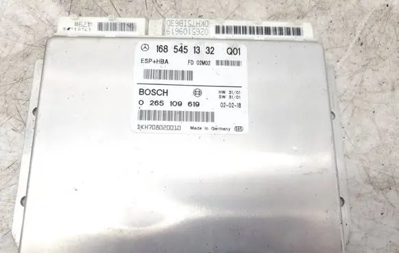 Mercedes-Benz A W168 ESP (stability system) control unit 0265109619 1685451332 DKH708020010