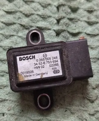 BMW 5 E39 ESP acceleration yaw rate sensor 0265005248 0018506 6753694