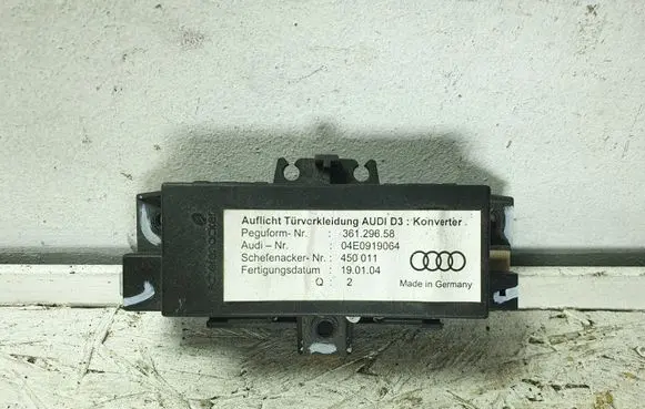 Audi A8 S8 D3 4E Door control unit/module 04E0919064 36129658 450011