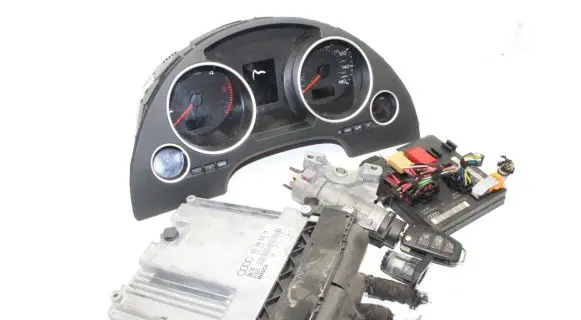Audi A4 S4 B7 8E 8H Engine ECU kit and lock set 03G906016KN 0281013293
