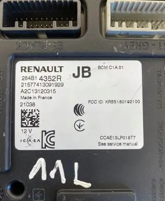 Renault Clio IV Other control units/modules A2C13120315