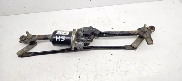 Front wiper linkage and motor