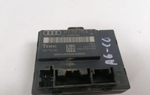 Audi A6 S6 C6 4F Door control unit/module 4F0959795A