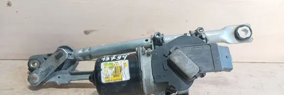 Front wiper linkage and motor