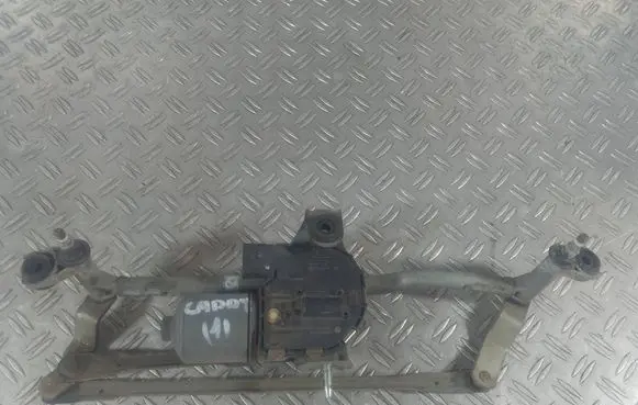 Front wiper linkage and motor