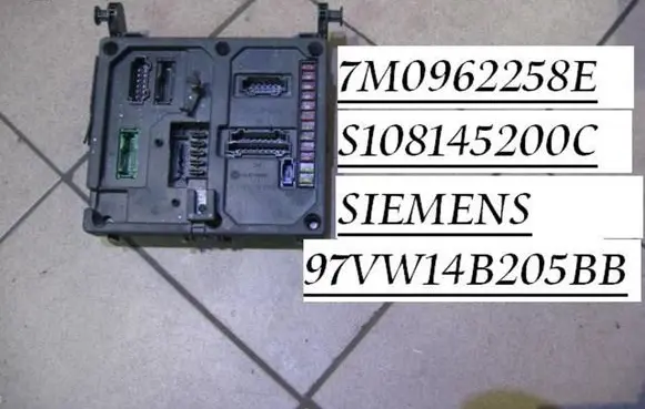 Ford Galaxy Fuse module S108145200C 7M0962258E