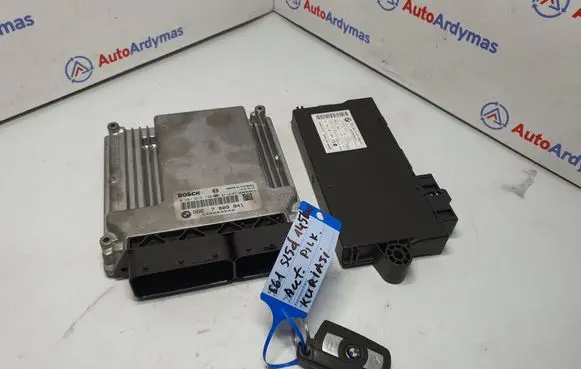 BMW 5 E60 E61 Engine ECU kit and lock set 0281015130 7809941 13617809941