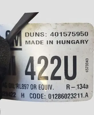 Opel Zafira C Air conditioning (A/C) compressor (pump) 39029422 401575950