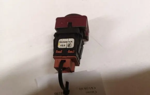 Citroen C4 I Hazard light switch 96480877