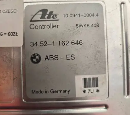 BMW 3 E36 ABS control unit/module 34521162646 10094108044 5WK8408