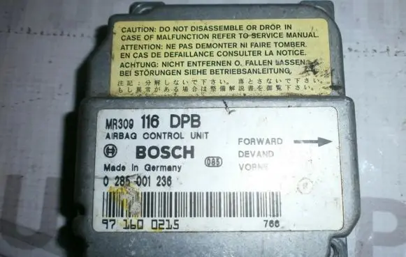 Mitsubishi Carisma Airbag control unit/module MR309116DPB 0285001236