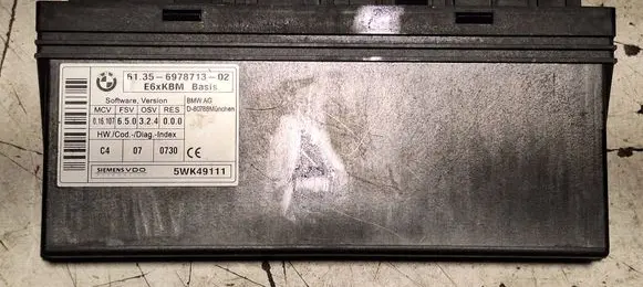 BMW 5 E60 E61 Comfort/convenience module 6978713 5WK49111 650324000