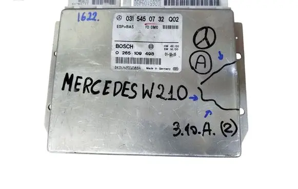 Mercedes-Benz E W210 ESP (stability system) control unit 0315450732 0265109498