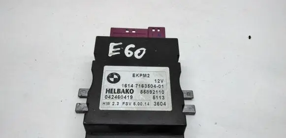 BMW 5 E60 E61 Fuel injection pump control unit/module 7163504