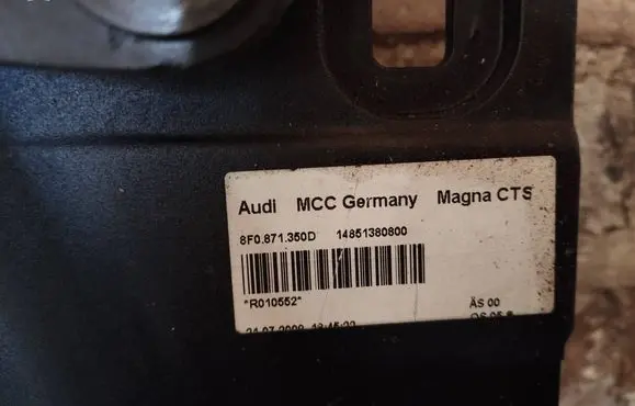 Audi A5 8T 8F Convertible roof hinge 8F0871350D