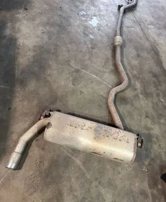 BMW 3 GT F34 Muffler/silencer 7627071 7627073