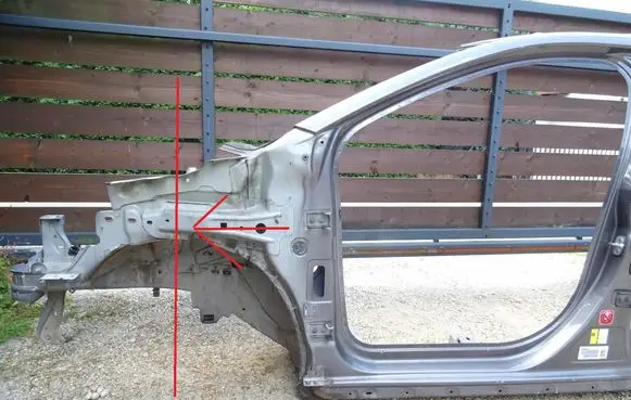 Peugeot 407 Front side member 
