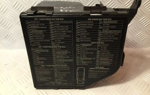 Jaguar XJ X308 Fuse box cover GJA3892AA