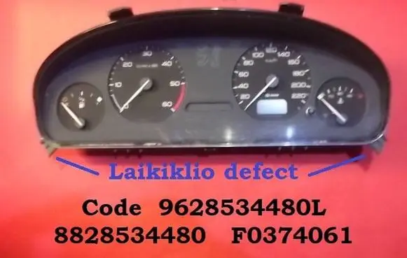 Peugeot 406 Speedometer (instrument cluster) 8828534480 9628534480L F0374061