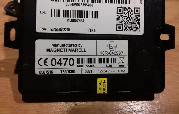 Opel Astra G GPS navigation control unit/module 0567516 554551512200 10R040997