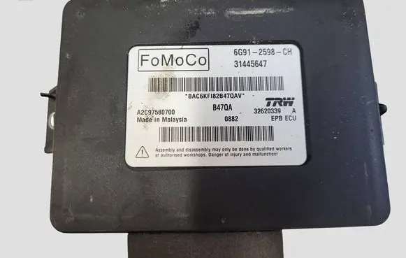 Volvo S60 Hand brake control module 6G912598CH 31445647