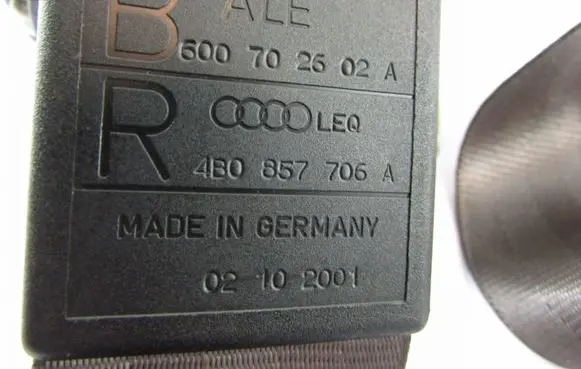 Audi A6 S6 C5 4B Front seatbelt 4B0857706A