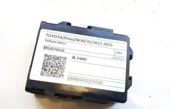 Toyota Prius (XW30) Gearbox control unit/module 8953576010 0791003661