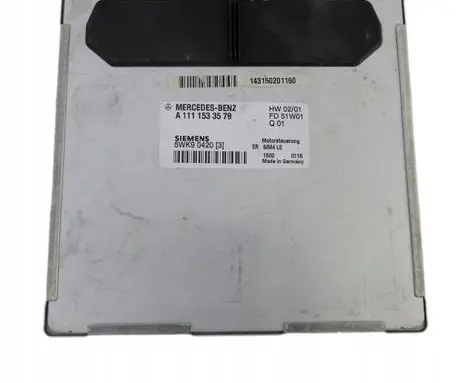 Mercedes-Benz C W203 Engine control unit/module A1111532979