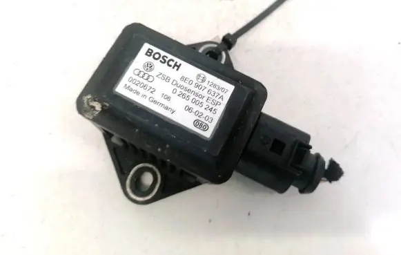 Audi A8 S8 D3 4E ESP acceleration yaw rate sensor 8E0907637A 0265005245