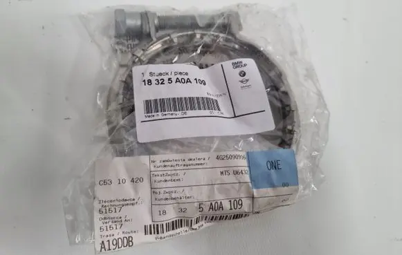 BMW X3 G01 Muffler pipe connector clamp 5A0A109