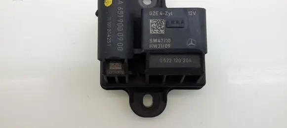 Mercedes-Benz GLK (X204) Glow plug pre-heat relay A6519000900
