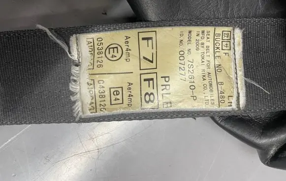 Subaru Legacy Front seatbelt 7S2610P 0538126 007277