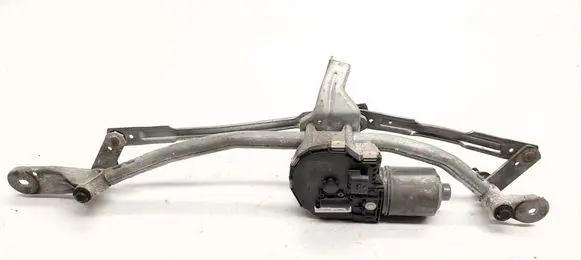 Front wiper linkage and motor