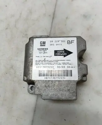 Opel Astra G Airbag control unit/module 09229302 BFS13879253 330518650