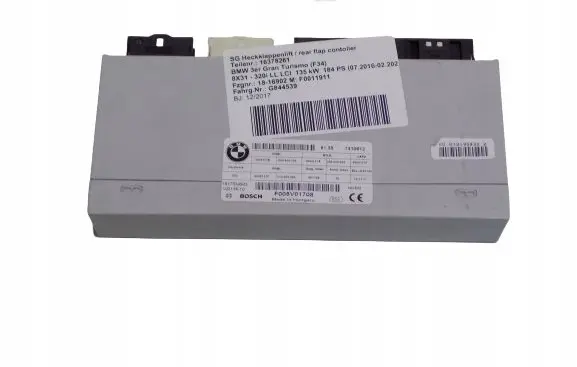 BMW 3 GT F34 Tailgate/trunk control unit/module F005V01708