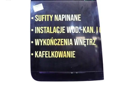 Fiat Doblo Front door window glass four-door 